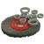 ABWFBG  Abracs Wide Faced (Bench Grinder) Brushes Including Adapter Bushes