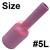 35535R  Size 5 CK 3 Series Long Alumina Gas Lens Cup. 76mm Long x 8mm Bore.