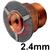CK-TAS418GS  Tungsten Adapter w/Screens for 2.4mm  Gas Saver Spares