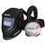 J7050  Jackson WH25 Duo Auto Darkening Welding Helmet and R60 Airmax PAPR System, Shades 9-13 With Grind Function, TH3 Protection