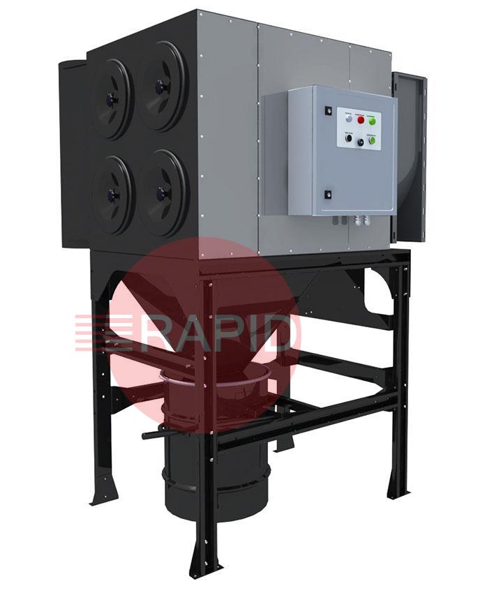 0000100835  Plymovent MDB-4F MultiDust Bank (plug & play) Central Filter System with Integrated Fan, 400 - 480v 3ph