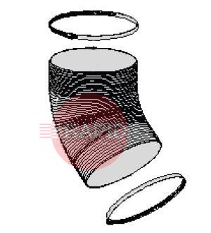 0000101906  Plymovent Hose 400mm Long, 161mm Diameter Including 2 Hose Clamps
