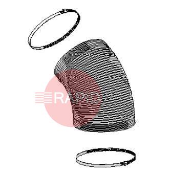 0000101939  Antistatic Hose L=450mm /Ø 161mm, Including 2 Hose Clamps