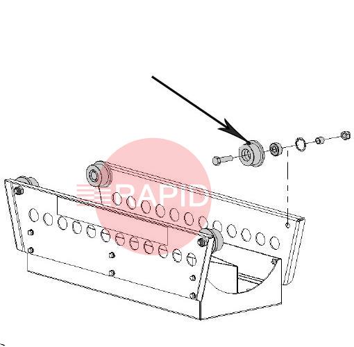0000101948  ER Wheel Set (4 pcs) Including Spacers, Bearing and Lock Rings
