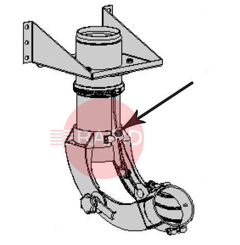 0000102198  Mounting Bracket, Including Joint MM-75 (White)