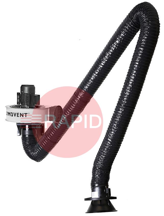 000011060  Plymovent FUA-1800 Fan and 2m EconomyArm with Auto On/Off Sensor