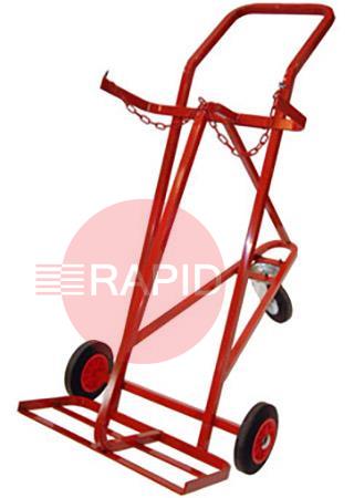 040749  Trolley 3 Wheel Oxygen / Acetylene High