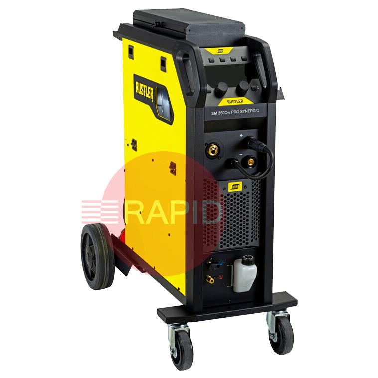 0448350884  ESAB Rustler EM 350C PRO Synergic Compact MIG Inverter Welder Water Cooled Package - 400v, 3ph