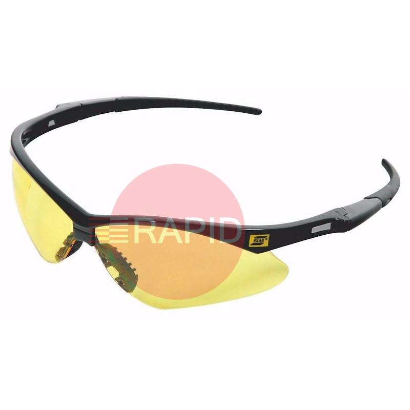 0700012032  ESAB Warrior Amber Shade Safety Specs