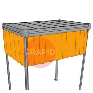 0804050080  Plymovent Welding Strip Yellow Orange; transparent (25m Roll)