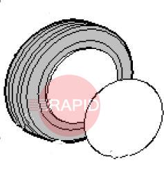 0805030010  Wheel Ø 250mm, Black (Excluding Cover)