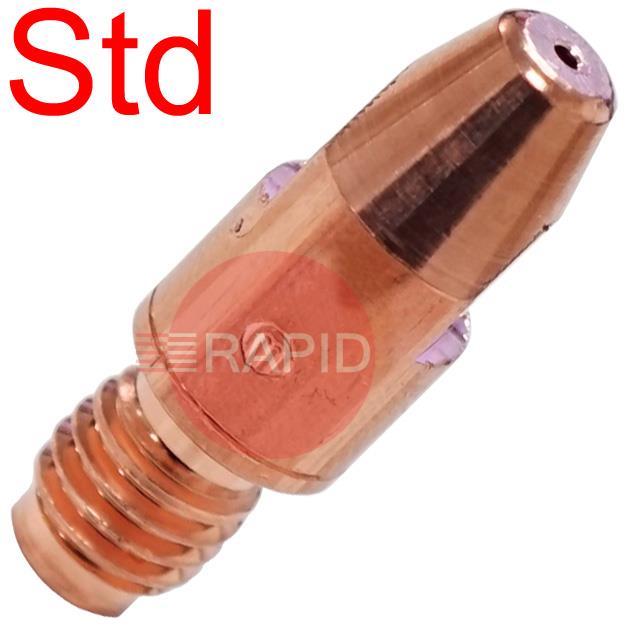 14008262  Binzel 0.8mm M8 Contact Tip for MB25/36, 30mm Long Standard
