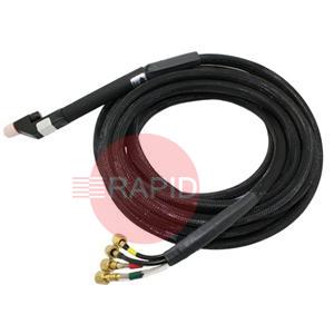 2-2128  Thermal Arc PWM-4A Torch (with quick disconnect) 180° (M) Offset, 7.6m