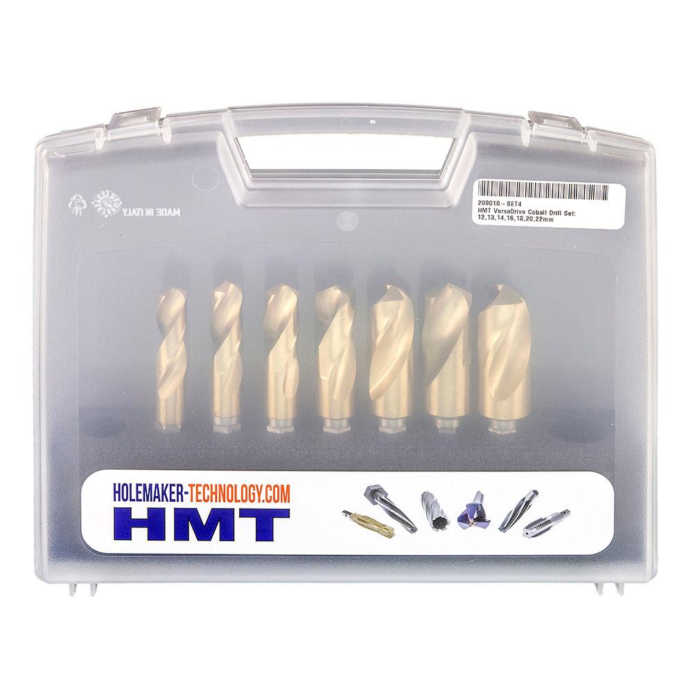 209010-SET4  HMT VersaDrive Cobalt Blacksmith Drill InsertFoam 7 Piece Set (12, 13, 14, 16, 18, 20, 22mm)