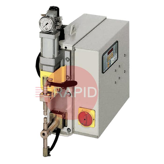 2102N  Tecna 20 kVA Linear Action Bench Pneumatic Operated Spot Welder w/ TE101 Processor