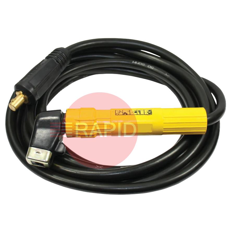25535H  5M Electrode Holder Assembly. 25mm Sq Cable 35/50mm Dinse Termination. 200amp