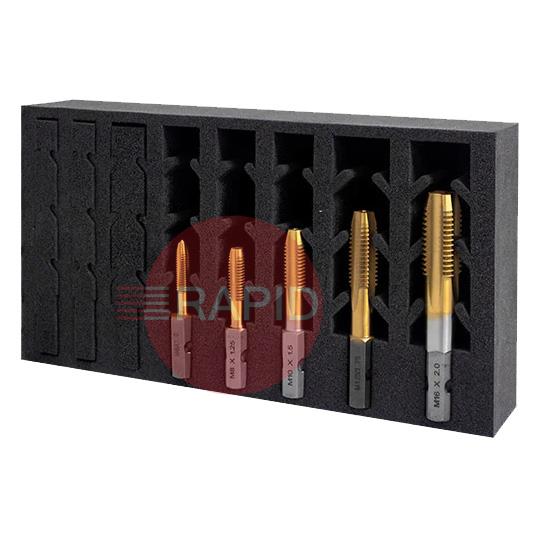 308010-SET1  HMT VersaDrive ImpactaTap InsertFoam 5 Piece Set (M6, M8, M10, M12, M16)