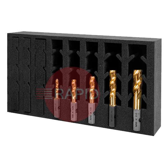 309010-SET1  HMT VersaDrive Spiral Flute ImpactaTap InsertFoam 5 Piece Set (M6 - M16)