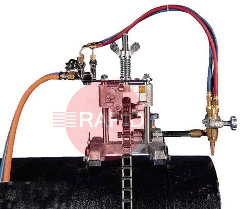 33030-00  GB Cut F3 Portable Manual Flame Pipe Cutting Machine with Torch, 102 - 610mm Range OD
