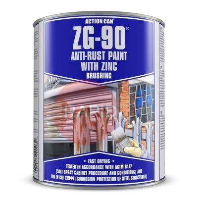 33205-001  Action Can ZG-90 Silver Anti Rust Paint 900ml