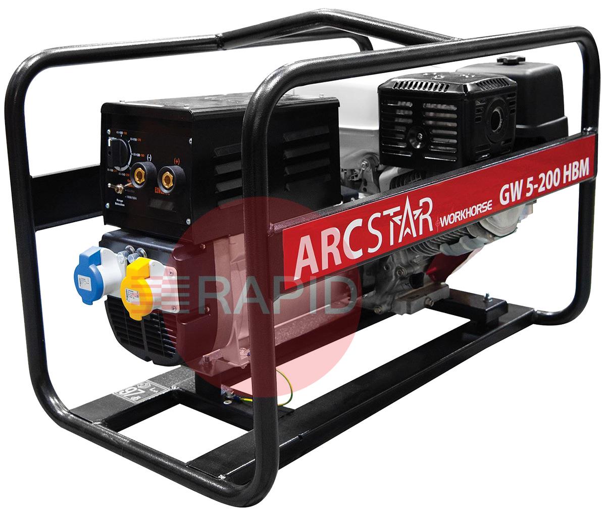35.23200H  MOSA ArcStar GW5-200 HBM Welding Generator - 200A, 110V/230V