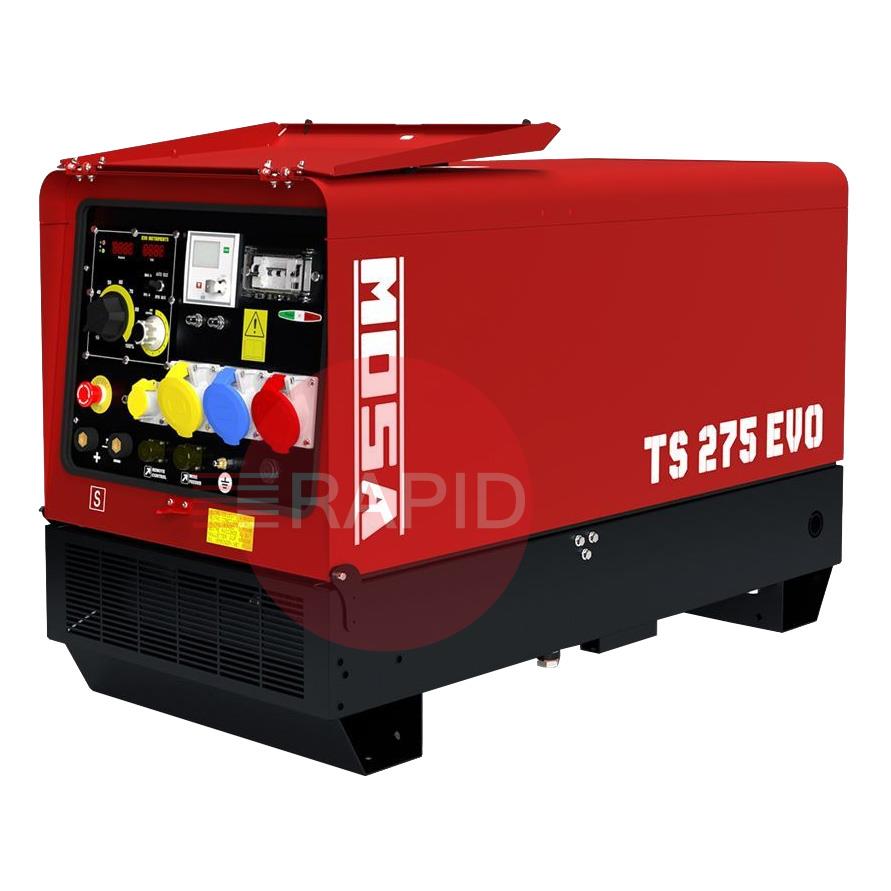 35.C1SS00CP  MOSA TS 275 EVO Control Diesel Welding Generator - 270A, 110V/230V/400V