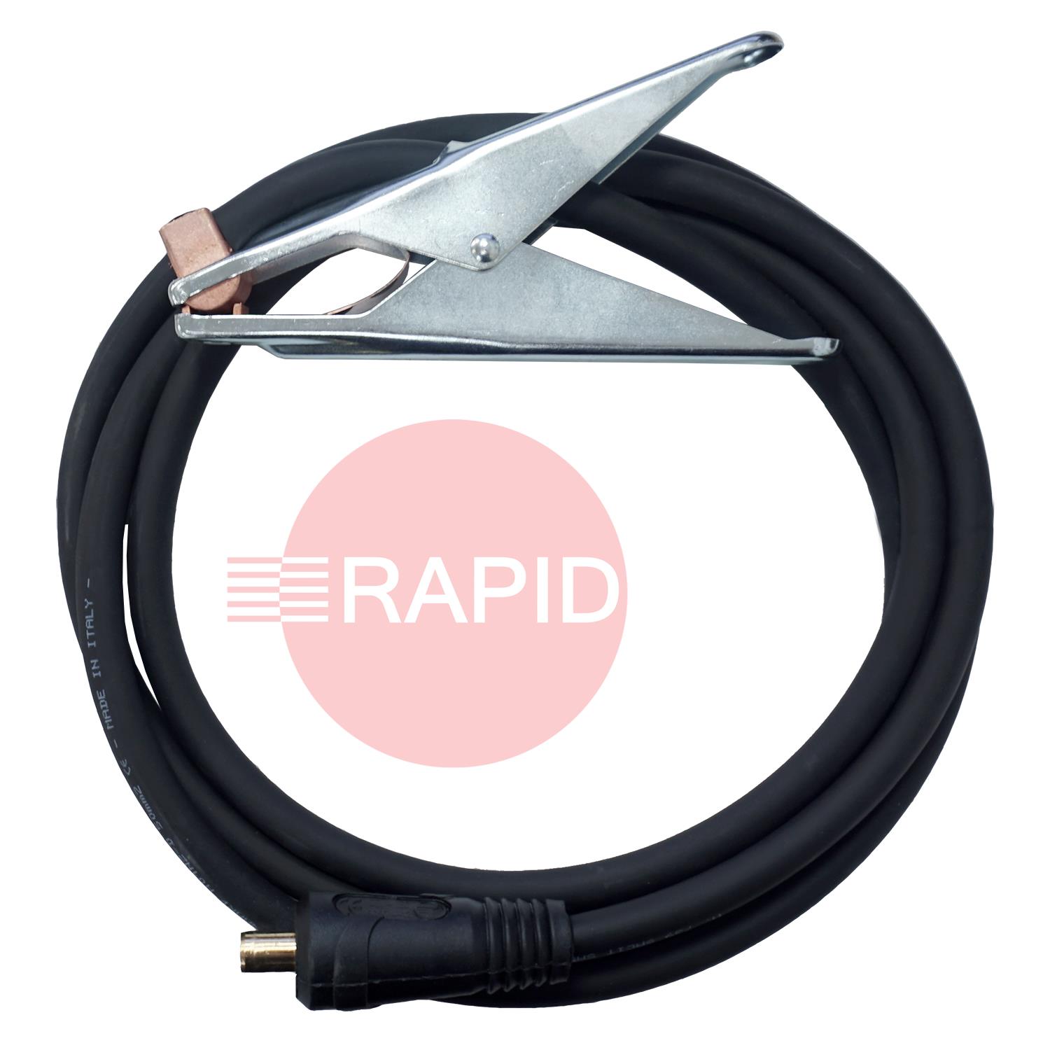 35XX35R  Earth Return Cable Assembly. 35mm Sq Cable 35/50mm Dinse Termination. 300amp
