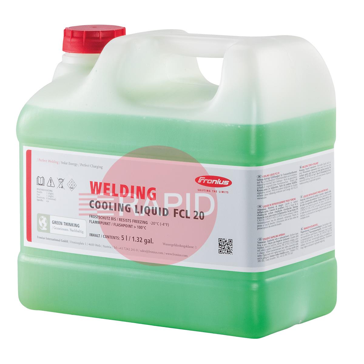 40,0009,0182  Fronius - Cooling Liquid FCL20 5l. up to -20° outside temp