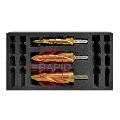 506040-SET2  HMT VersaDrive TurboTip Impacta Step Cutter Insert Foam 4 Piece Set (8 - 32mm)