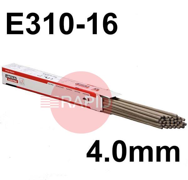 INTH310-40-2  Lincoln Stainless Steel Consumables Covered Electrodes INTHERMA E310-16 4.0mm Diameter x 350 Long 12.0kg Carton
