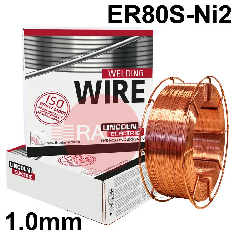 580372  Lincoln Electric LNM Ni2.5 ER80S-Ni2, 1.0mm Diameter 15Kg Reel