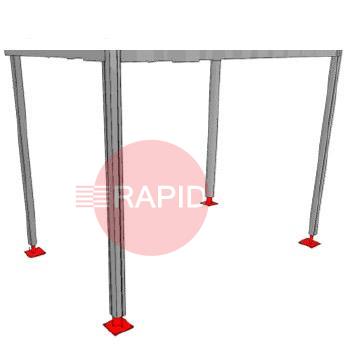 9750100110  Plymovent Floor Mounting Set FlexHood