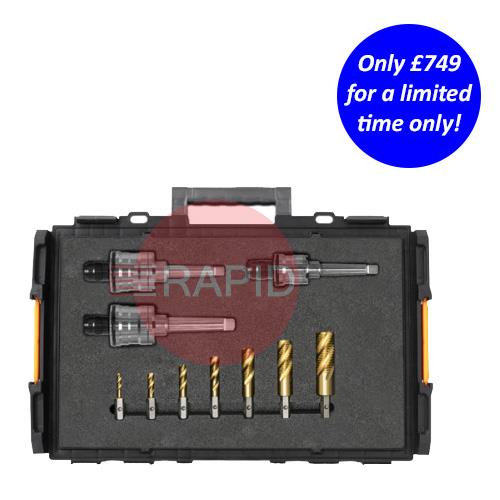 AJ25-132000-SET1  HMT VersaDrive Morse Taper Clutched Adapter 10 Piece Set (M8 - M24)