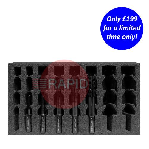 AJ25-309210-SET1  HMT VersaDrive Thread Chaser InsertFoam 5 Piece Set (M6 - M16)