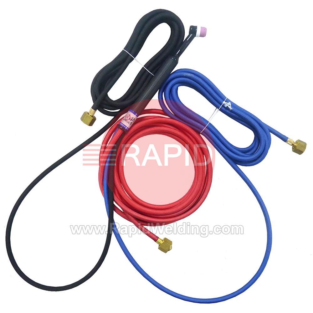 CK-CK24W25SF-OZMO  CK OZMO 180A Water-Cooled TIG Torch with 7.6m (25ft) Superflex Cables, G3/8 Machine Connections