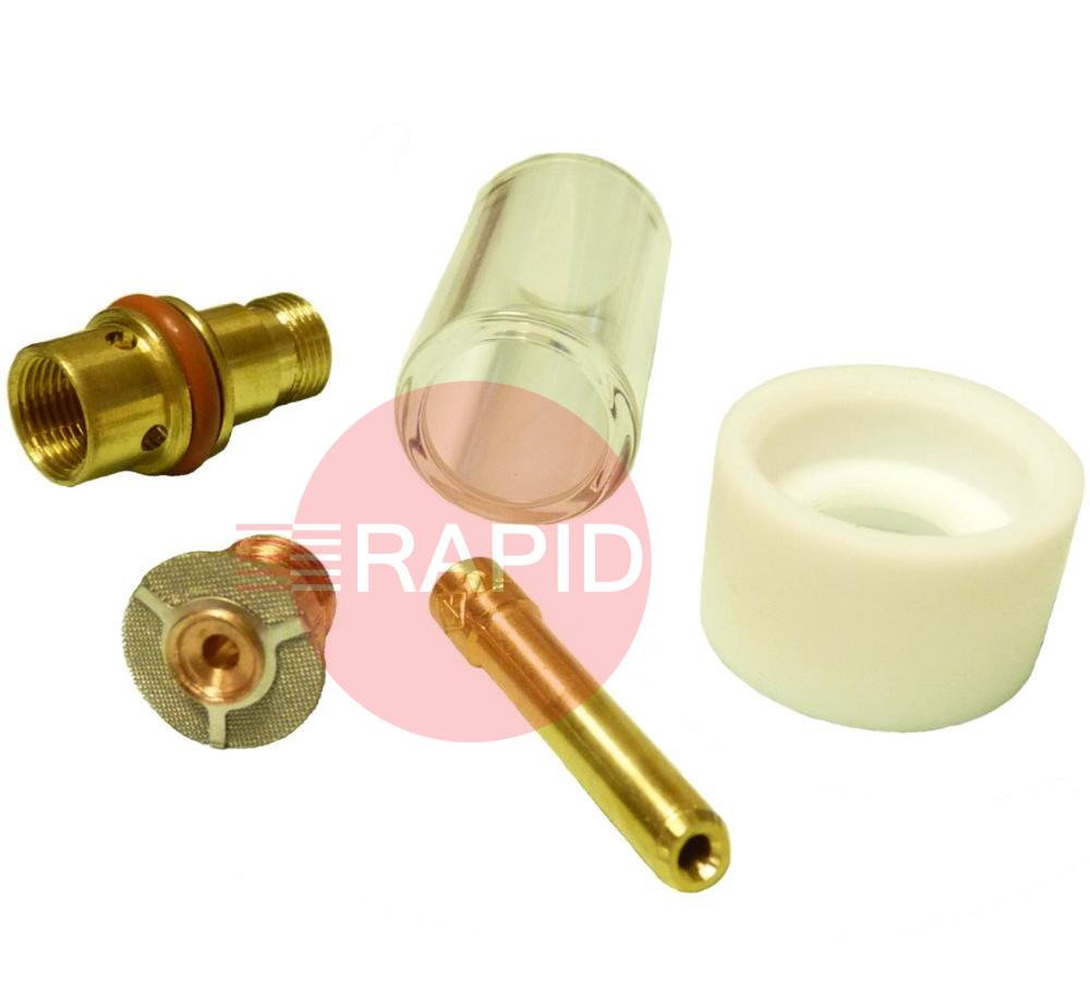 CK-D4GS116P  CK 3 Series / 4 Series Short Gas Saver Kit, Pyrex Cup, 1.6mm