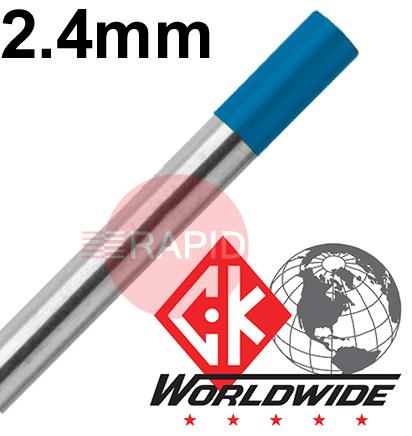 CK-T3327GL2  CK 2% Lanthanated Blue 2.4mm Tungsten Electrode