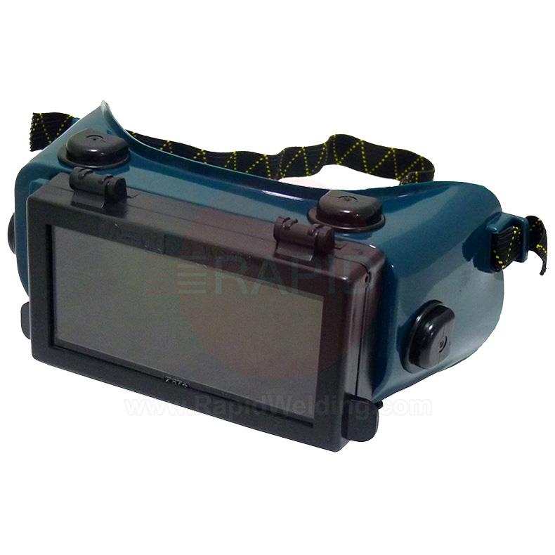 FUT060129  108 x 51mm Flip-Up Safety Goggles - Shades 5.0 and Clear Lenses. Indirect Ventilation with Elastic Headband Clip EN175