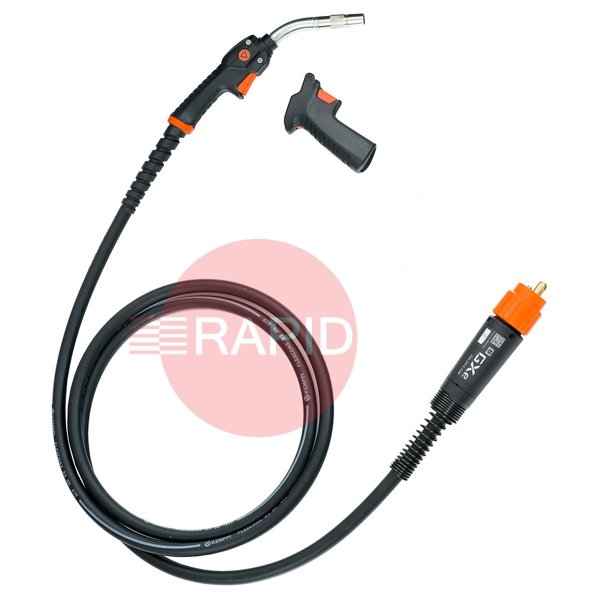 GXE253G  Kemppi Flexlite GXe K3 253G Air Cooled 250A MIG Torch, with Euro Connection