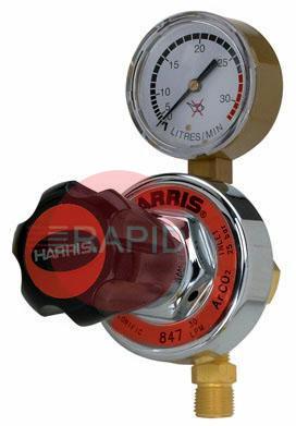 H1076  Harris 847 Propane Pipline Regulator 4 Bar 1/4 Inlet