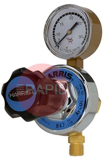 H1078  847 Oxygen Pipeline Regulator - Rear Entry 1/4NPT, 25 Bar Max Inlet - 10.0 bar