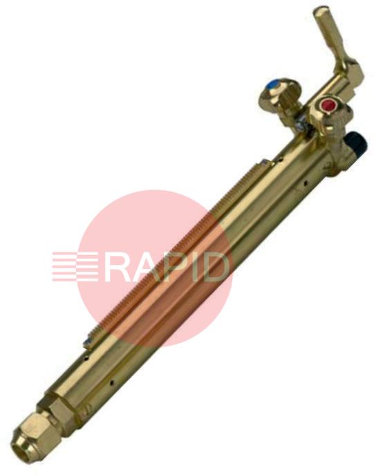 H3115  Harris 198-2FR35 Two Hose 35 x 250mm Barrel Machine Cutting Torch with Rack.