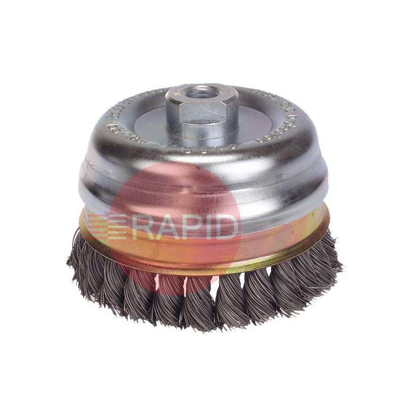 LES482117  65mm X M14 Twist Knot Cup Brush