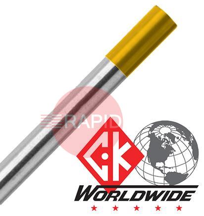 LanthanatedTungsten  CK 1.5% Lanthanated (Gold) Tungsten Electrode 175mm (7) Long.