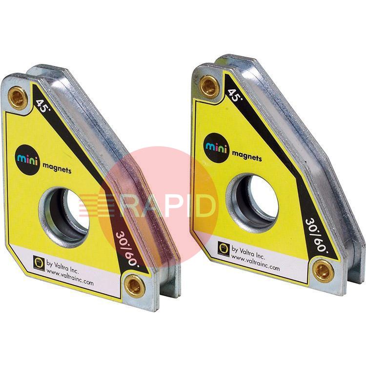 MS346AT  30°/60°, 45°, 90° Mini Magnet Squares, 10Kg Force (Pack of 2)