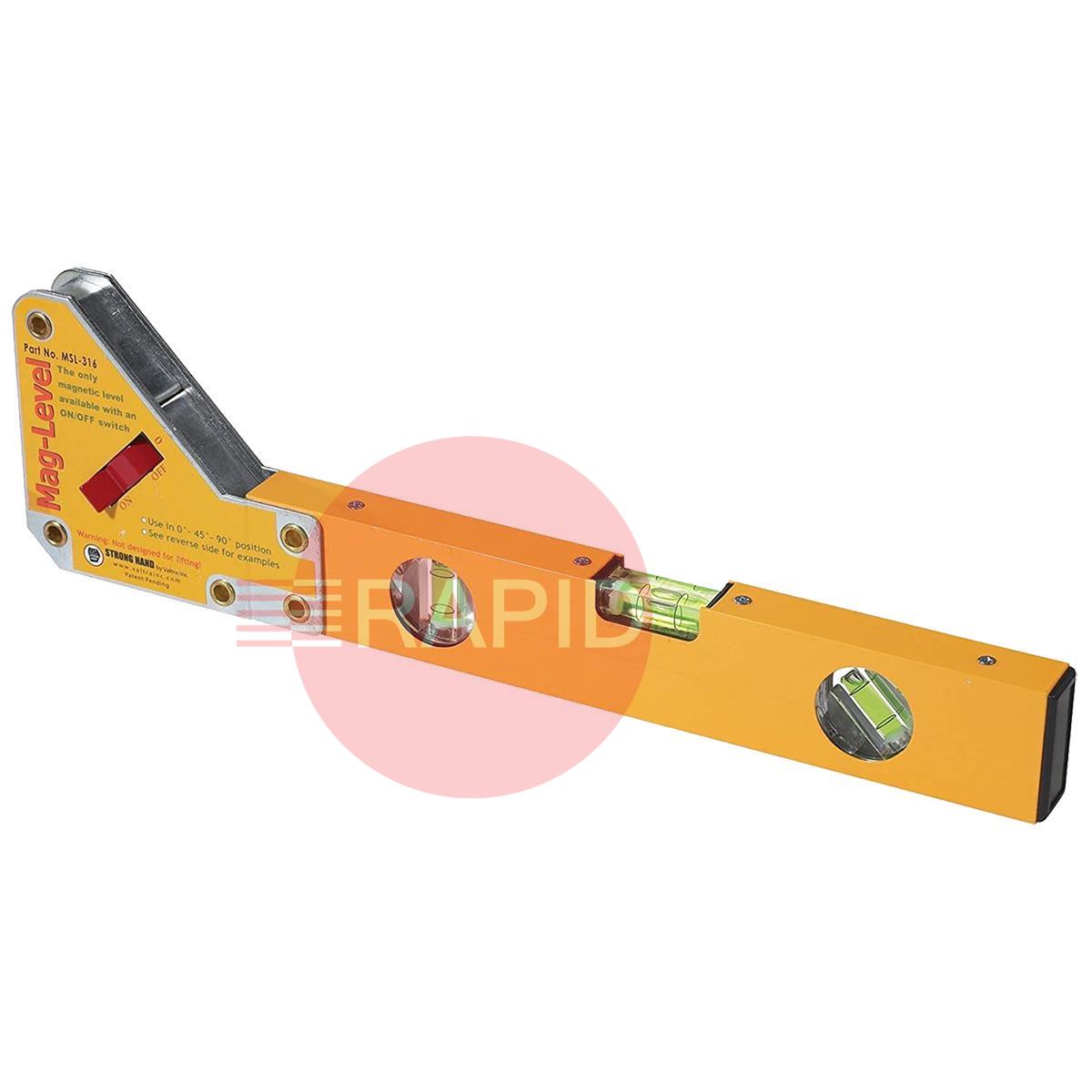 MSL-316  45°, 90°, 180° Angle Adjust-O Mag-Level, 30Kg Force