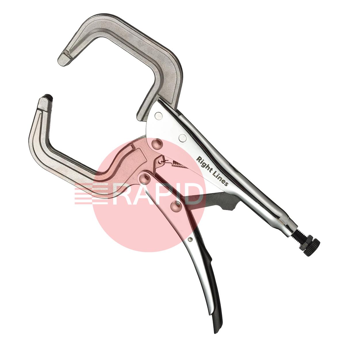 RLGRIPCB  Right Lines 11 (286mm) Heavy Duty C Jaw Type B Locking Plier, 90mm Capacity