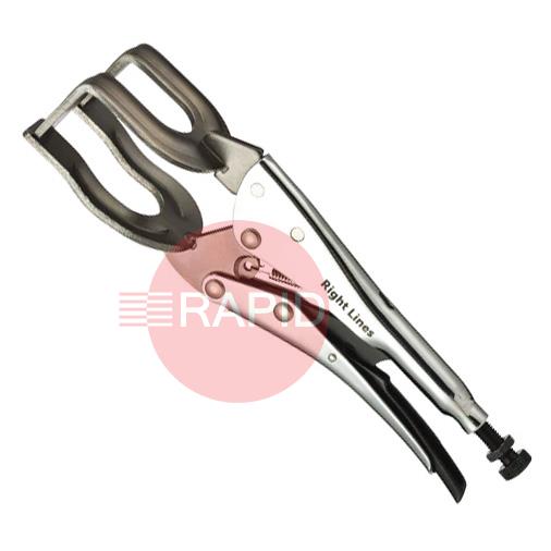 RLGRIPWELDU  Right Lines 11 (285mm) Heavy Duty U Jaw Locking Plier, 70mm Capacity