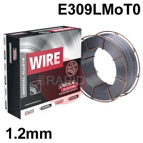 SC309MO-12  Metrode Supercore 309Mo, 1.2mm Stainless Flux Cored MIG Wire, 15Kg Reel, E309LMoT0-1/4