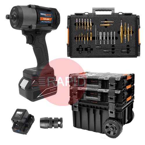STC-KIT-V189INS-2B  HMT VersaDrive STAKIT Cordless V18-900 Installation SiteKit, w/ 2 x 4.0AH Batteries